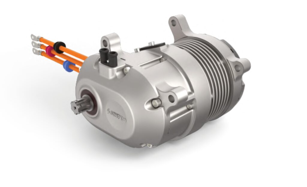 SINPRO MVAF6K0-102 — 6000W Air-Cooled Interior Permanent Magnet Synchronous Motor — Motor&Motor Controller